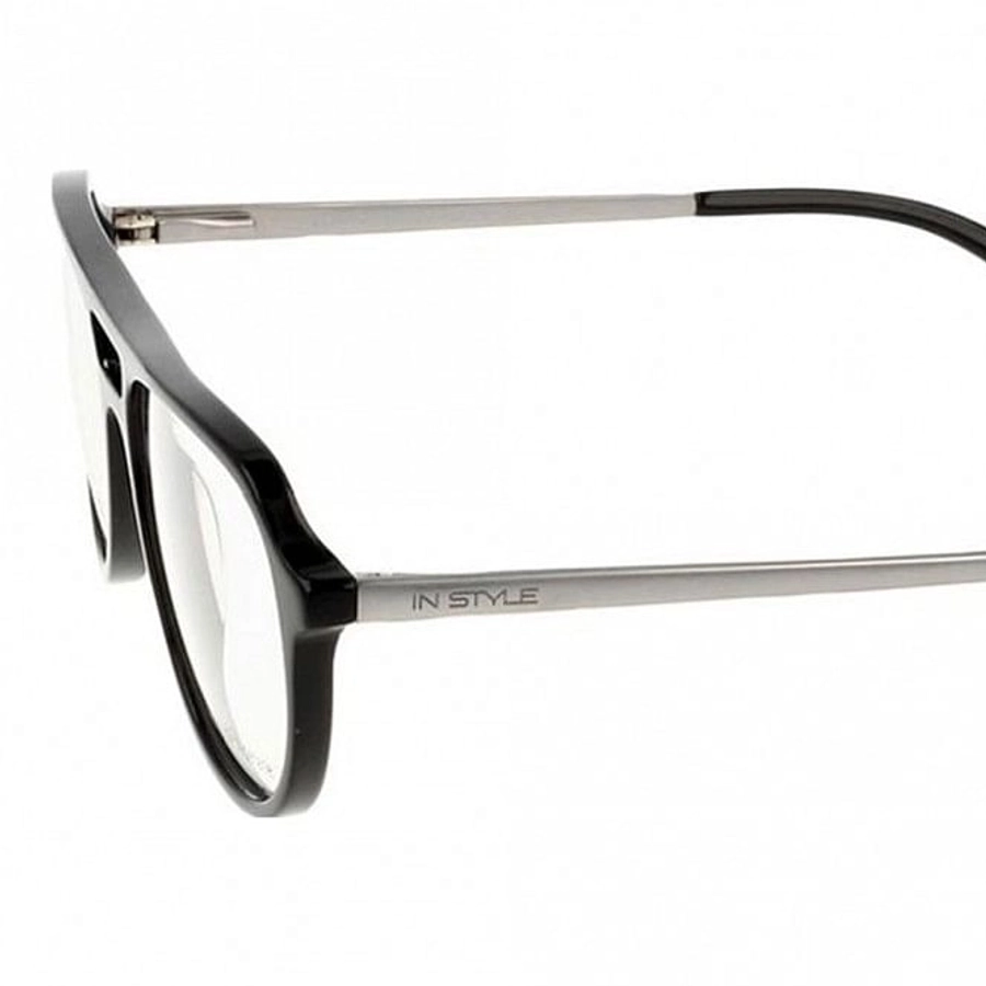 Full Rim Acetate Aviator Black Small In Style ISIT11 Eyeglasses