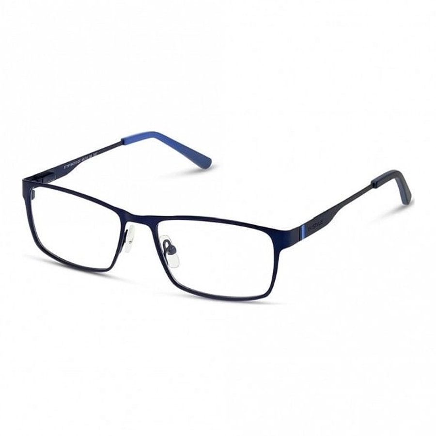 Full Rim Stainless Steel Rectangle Blue Medium In Style ISHT08 Eyeglasses