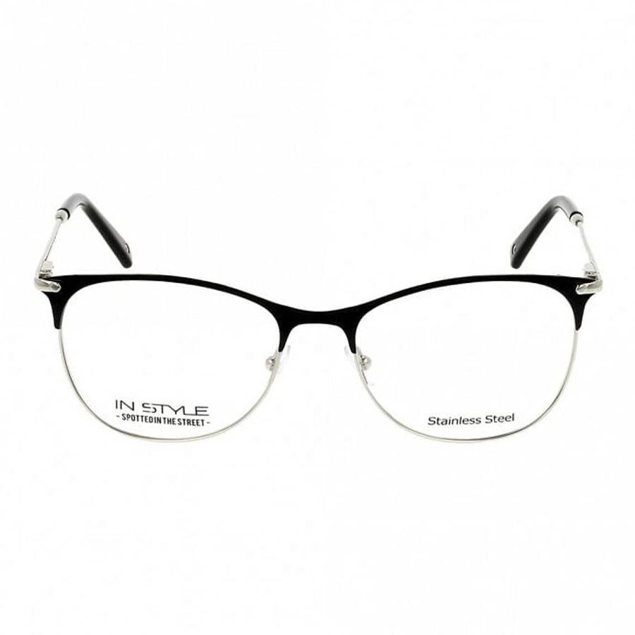 Full Rim Metal Rectangle Black Small In Style ISHF36 Eyeglasses