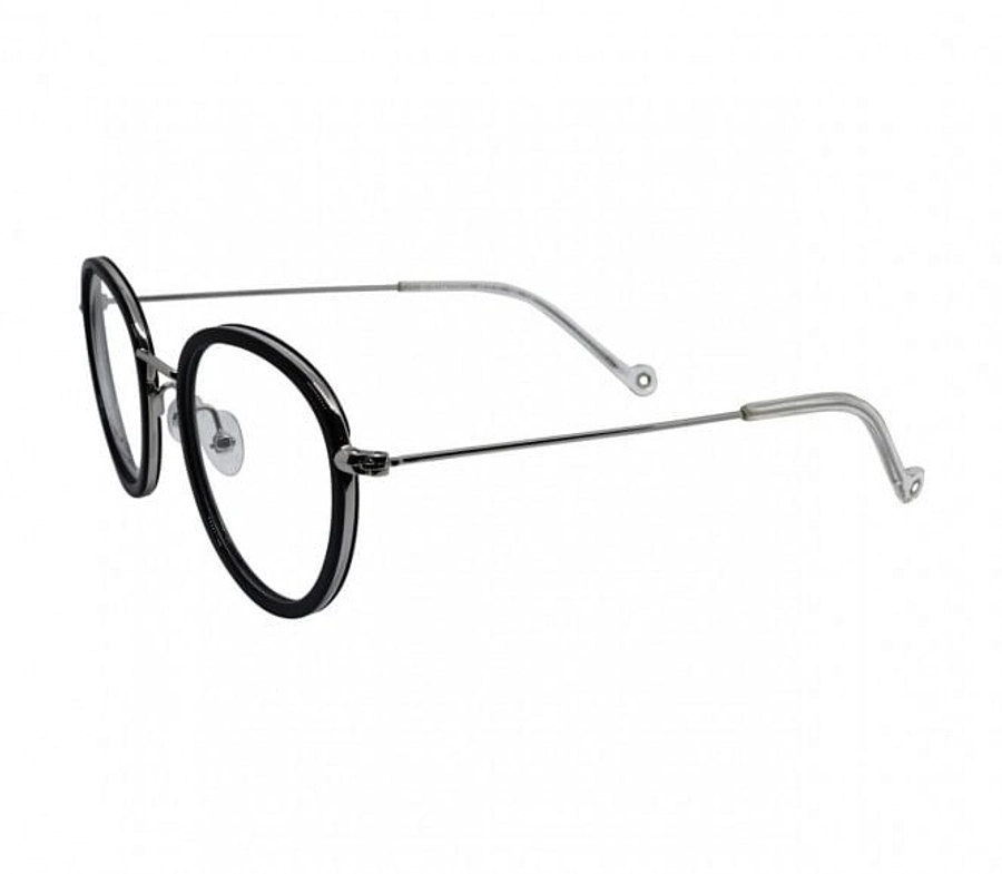 Full Rim Acetate Round Black Medium In Style ISHM29 Eyeglasses
