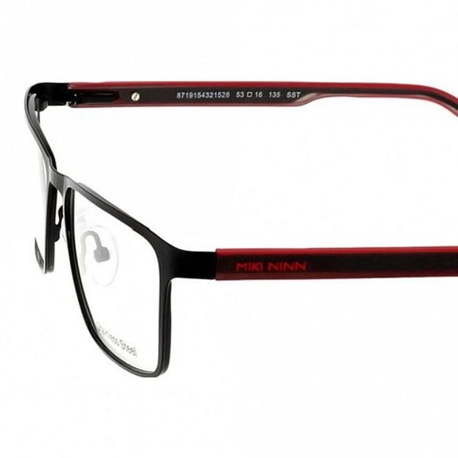 Full Rim Metal Rectangle Black Small Miki Ninn MNHM21 Eyeglasses