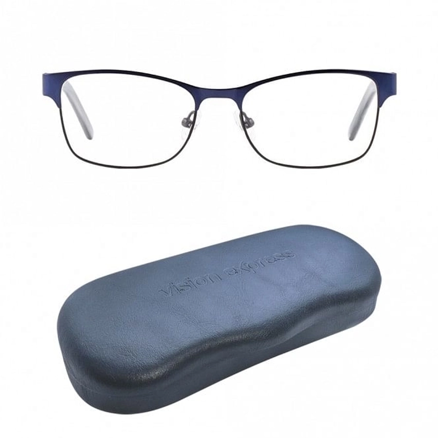Full Rim Metal Rectangle Blue Medium DbyD DBAF08 Eyeglasses