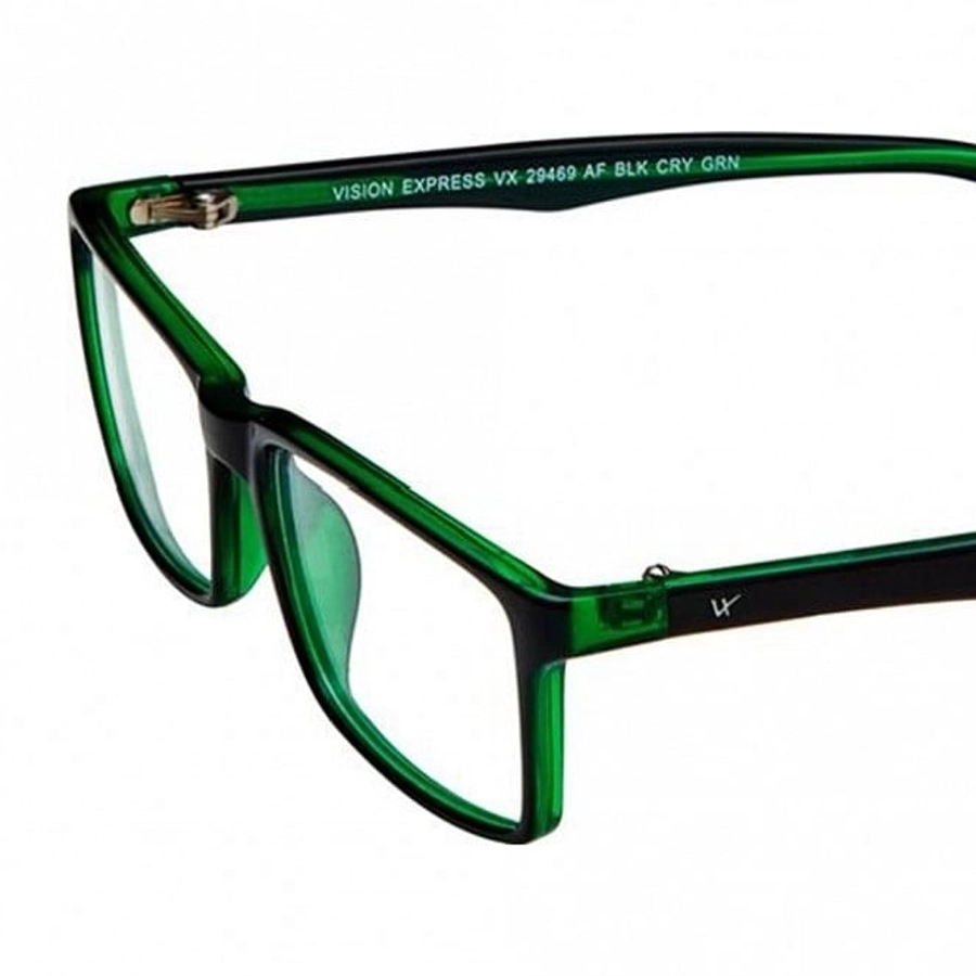 Full Rim Polycarbonate Rectangle Black Medium Vision Express 29469 Eyeglasses