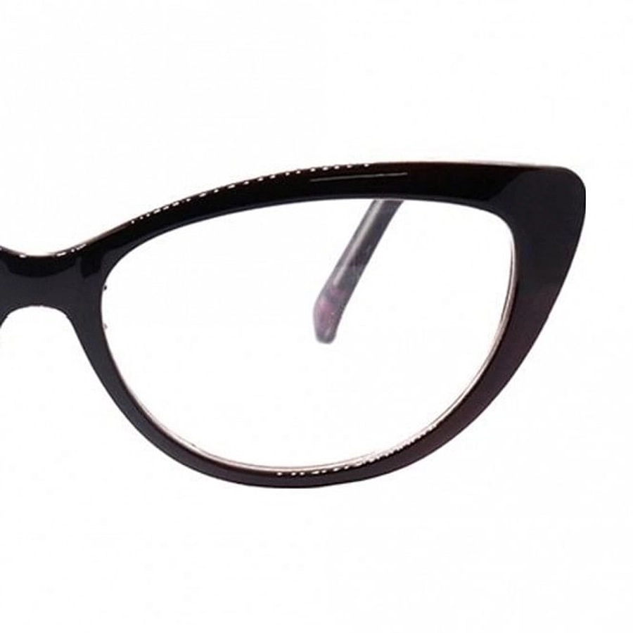 Full Rim Polycarbonate Cat Eye Brown Medium Vision Express 49078 Eyeglasses