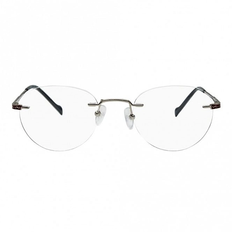 Rimless Metal Aviator Silver Medium Vision Express 31812 Eyeglasses