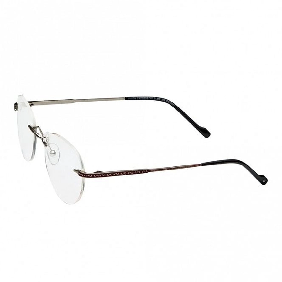 Rimless Metal Aviator Silver Medium Vision Express 31812 Eyeglasses