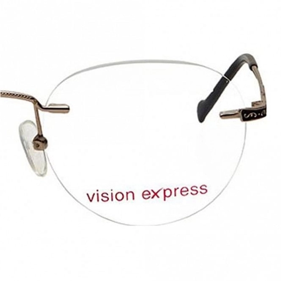 Rimless Metal Aviator Gold Medium Vision Express 31812 Eyeglasses