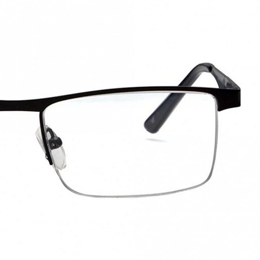 Half Rim Metal Square Black Medium Vision Express 29479 Eyeglasses
