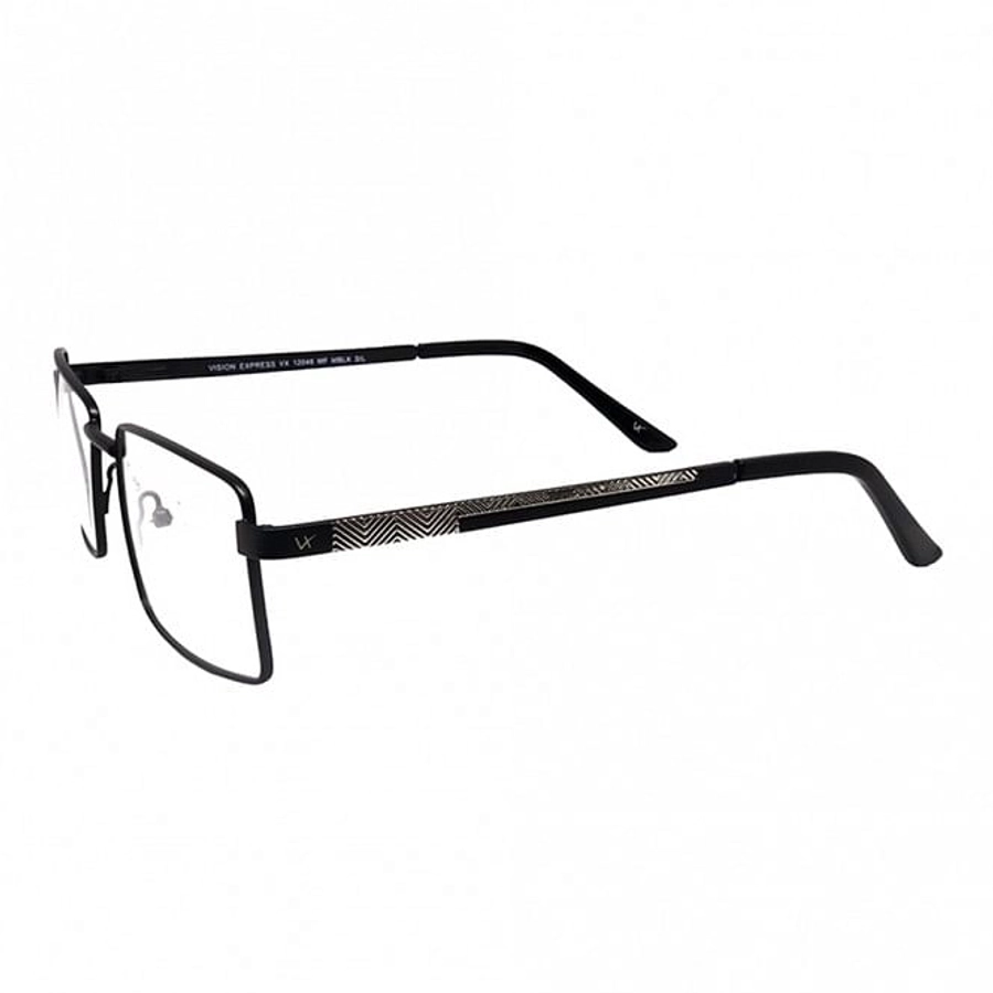 Full Rim Polycarbonate Rectangle Black Medium Vision Express 12046 Eyeglasses