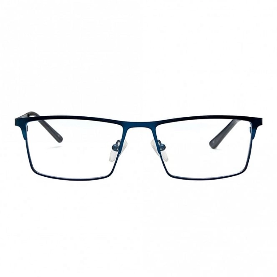 Rimless Metal Rectangle Gun Metal Medium Vision Express 12048 Eyeglasses