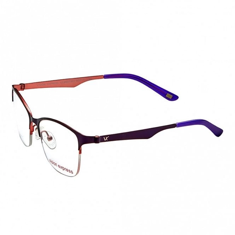 Half Rim Metal Oval Purple Medium Vision Express 49027 Eyeglasses