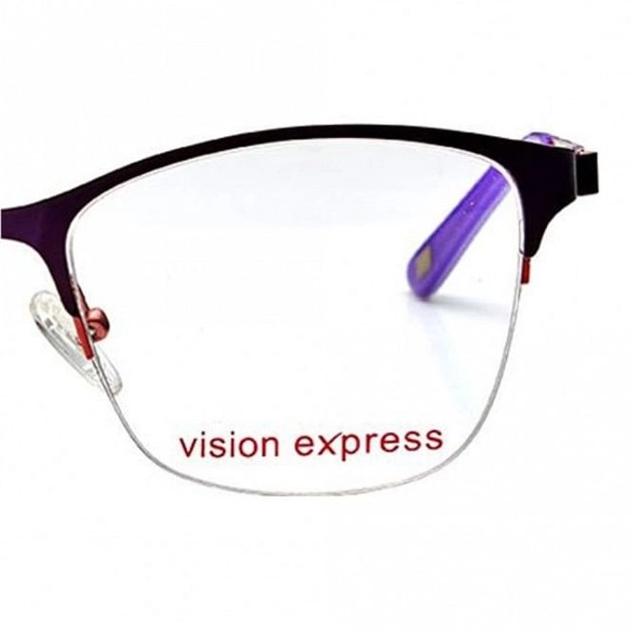 Half Rim Metal Oval Purple Medium Vision Express 49027 Eyeglasses