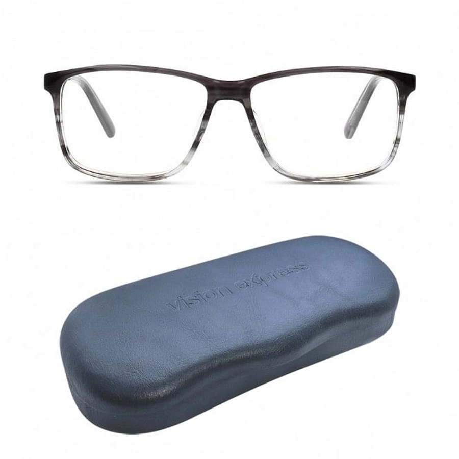 Full Rim Acetate Rectangle Grey Large 5th Avenue FAJM09 Eyeglasses