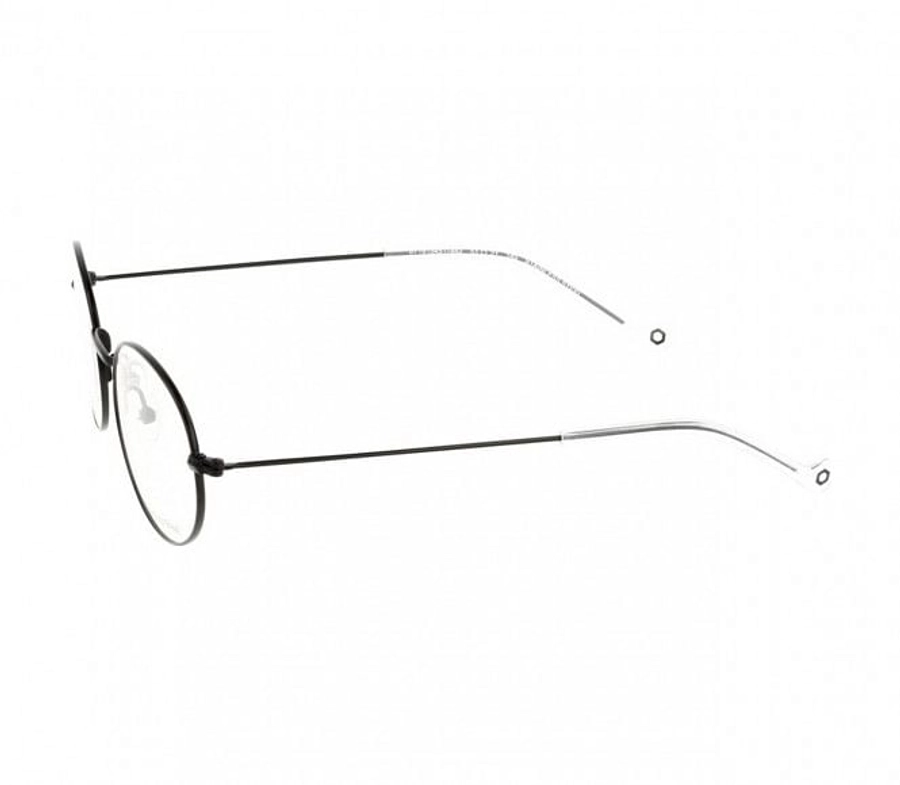 Full Rim Stainless Steel Oval Black Medium In Style ISJM03 Eyeglasses