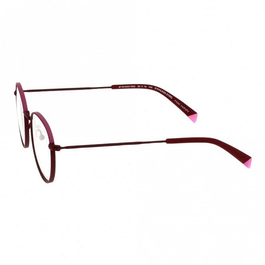 Full Rim Stainless Steel Round Red Small Miki Ninn MNJF03 Eyeglasses