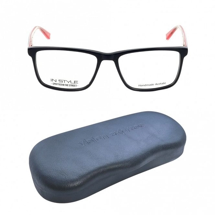 Full Rim Acetate Rectangle Blue Small In Style ISJM16 Eyeglasses