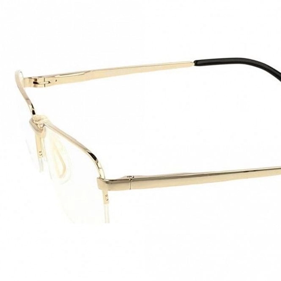 Half Rim Monel Rectangle Gold Large DbyD DBAM13 Eyeglasses