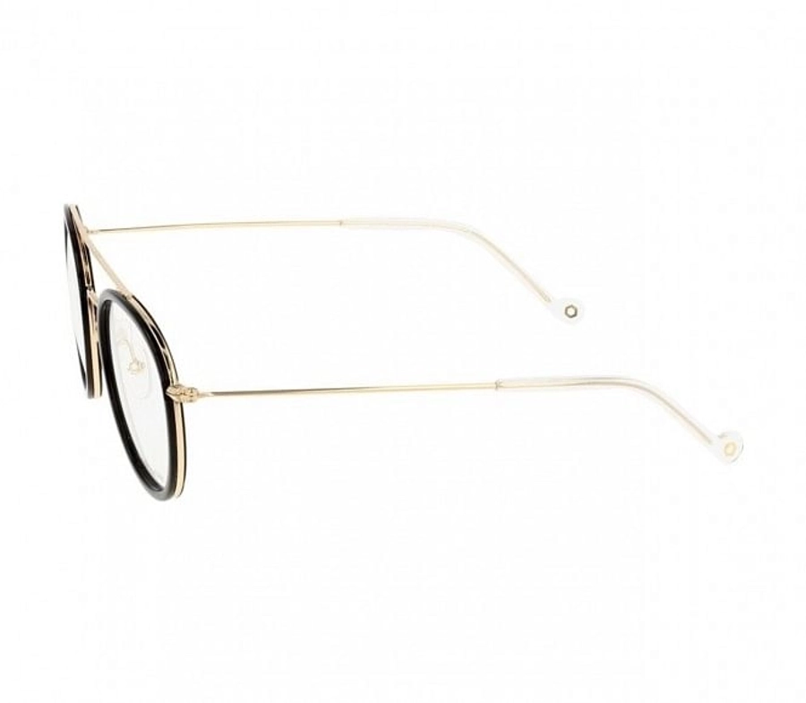 Full Rim Acetate Round Black Medium In Style ISHF28 Eyeglasses