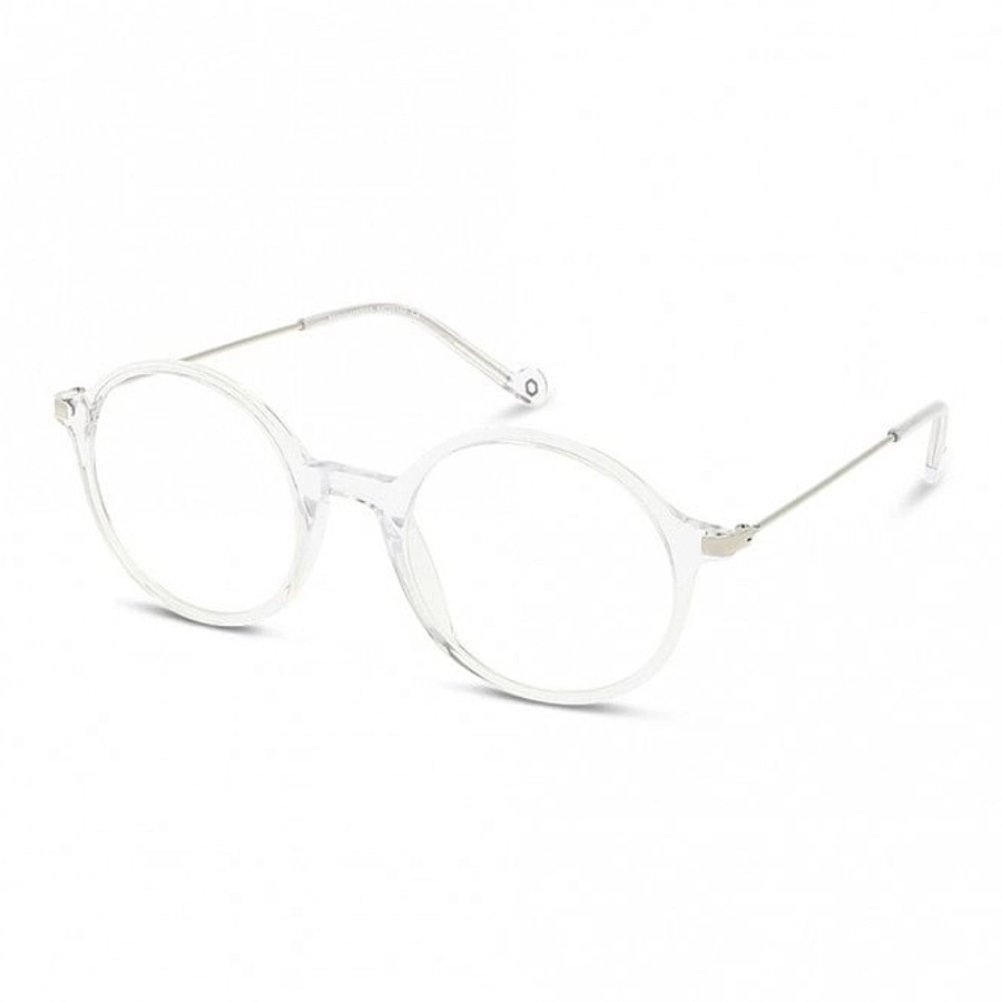 Full Rim Acetate Round Silver Medium In Style ISHM02 Eyeglasses