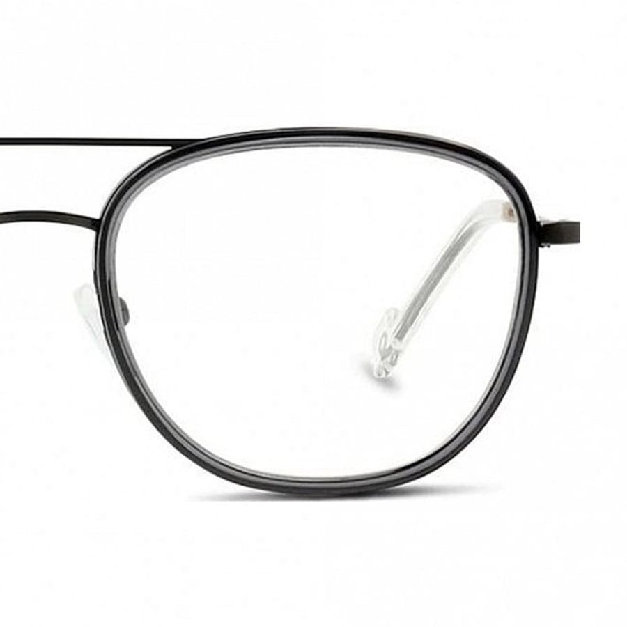 Full Rim Metal Rectangle Grey Medium In Style ISHM05  Eyeglasses