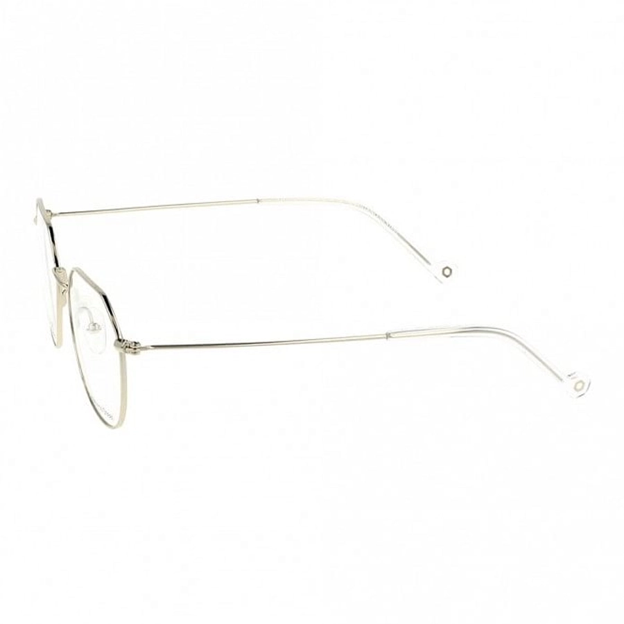 Full Rim Stainless Steel Round Silver Men Small In Style ISHM20 Eyeglasses