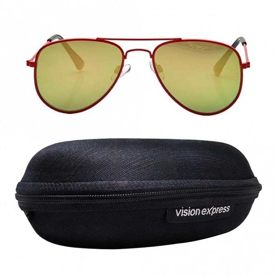 Aviator Pink Nickel Silver  Small Vision Express 51090 Kids Sunglasses