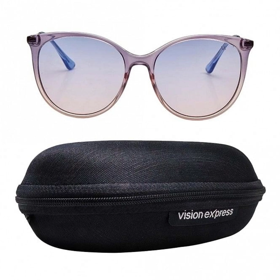 Cat eye Grey Polycarbonate Full Rim Medium Vision Express 41330 Sunglasses