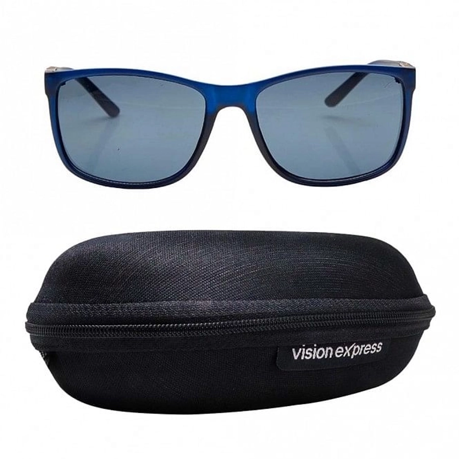 Rectangle Grey Polycarbonate Full Rim Medium Vision Express 21687 Sunglasses