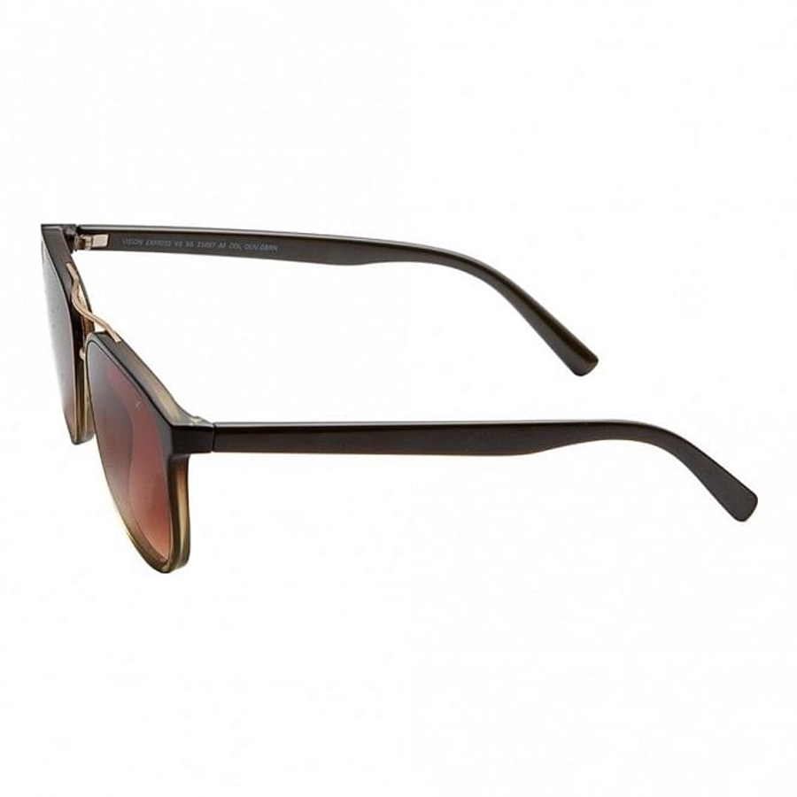Rectangle Brown Gradient Metal Full Rim Medium Vision Express 21697 Sunglasses