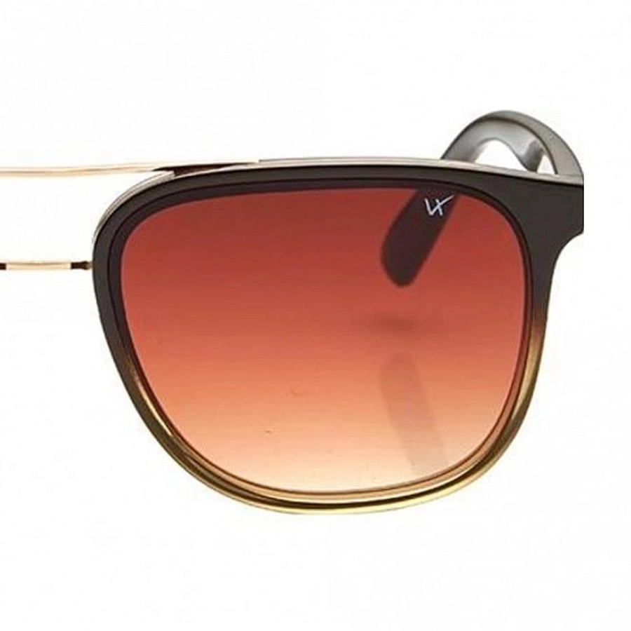Rectangle Brown Gradient Metal Full Rim Medium Vision Express 21697 Sunglasses