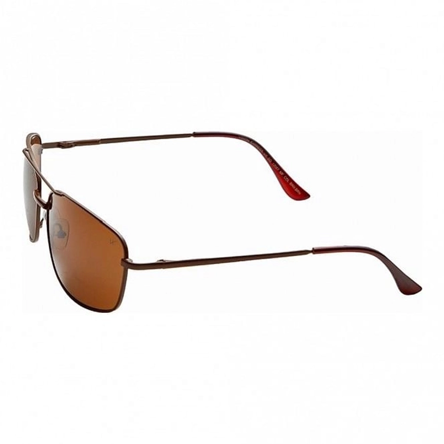 Rectangle Brown Stainless steel Full Rim Large Vision Express 12057 Sunglasses