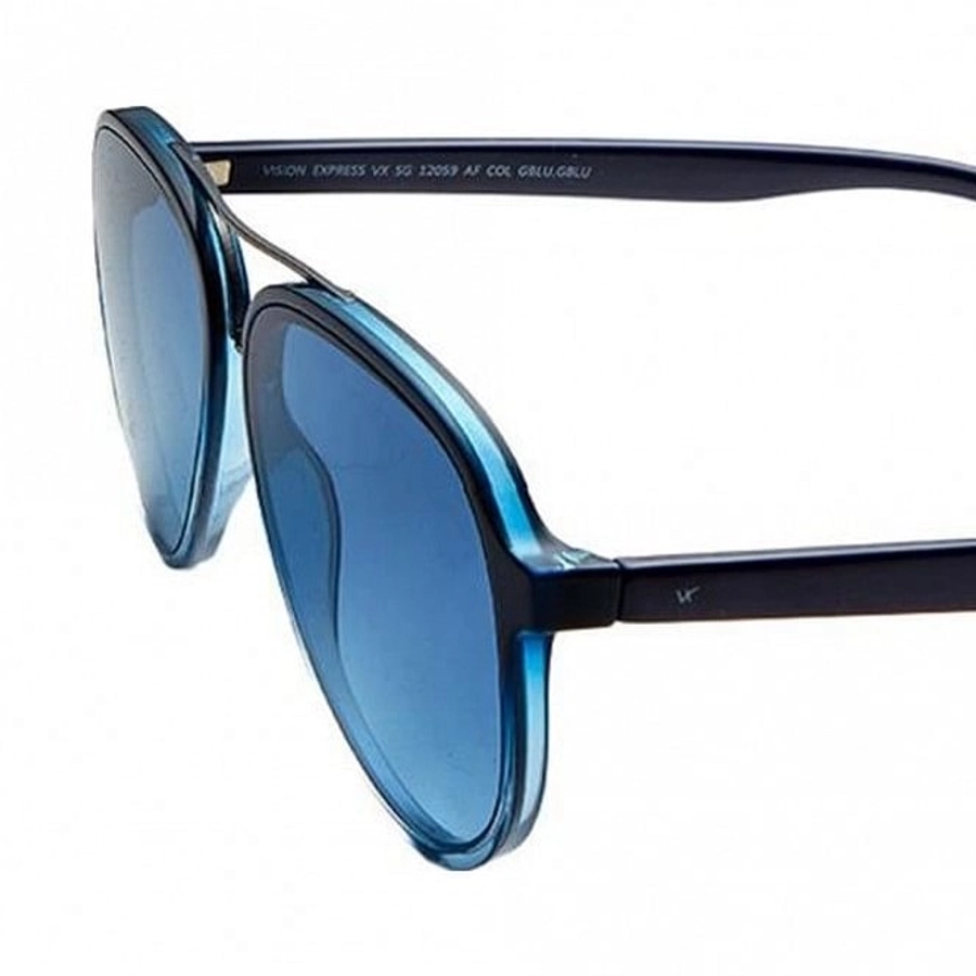 Aviator Blue Gradient Polycarbonate Full Rim Medium Vision Express 12059 Sunglasses