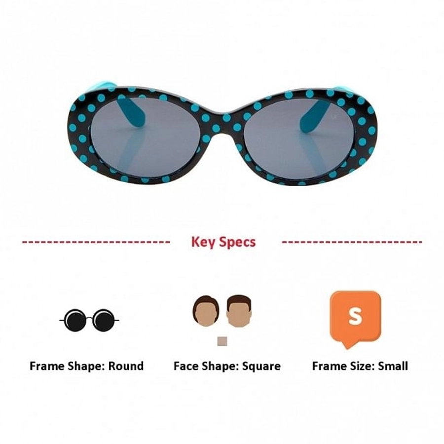 Round Grey Polycarbonate Small Vision Express 51114 Kids Sunglasses