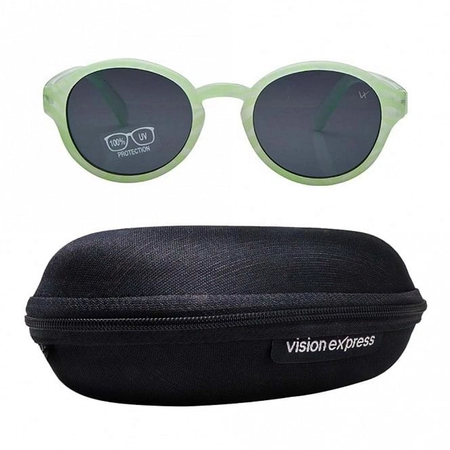 Round Grey Polycarbonate Small Vision Express 51119 Kids Sunglasses