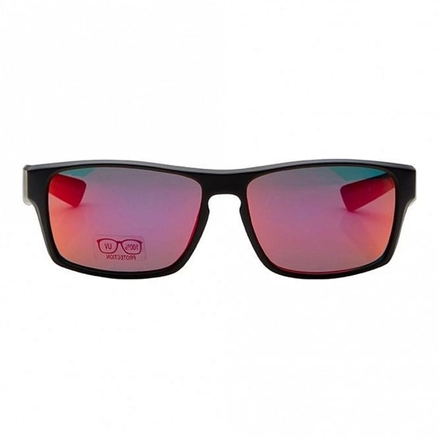 Rectangle Red Mirror Polycarbonate Full Rim Medium Vision Express 21704 Sunglasses