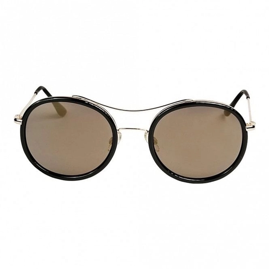 Round Gold Stainless Steel Full Rim Small Vision Express 21707 Sunglasses