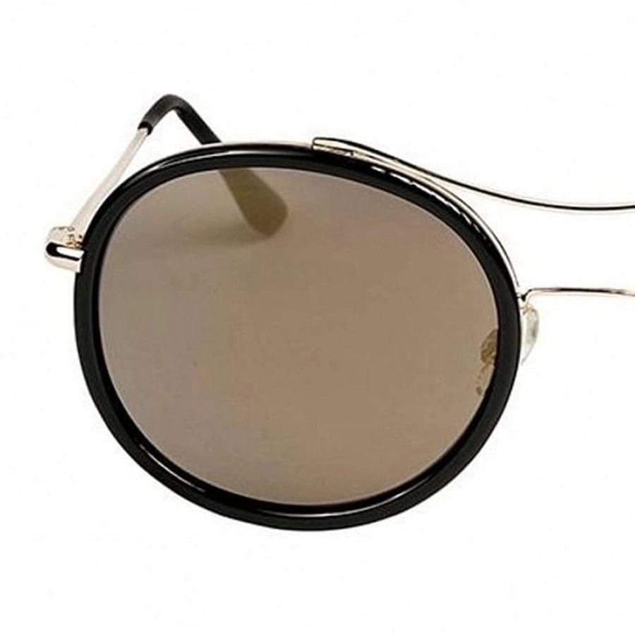 Round Gold Stainless Steel Full Rim Small Vision Express 21707 Sunglasses