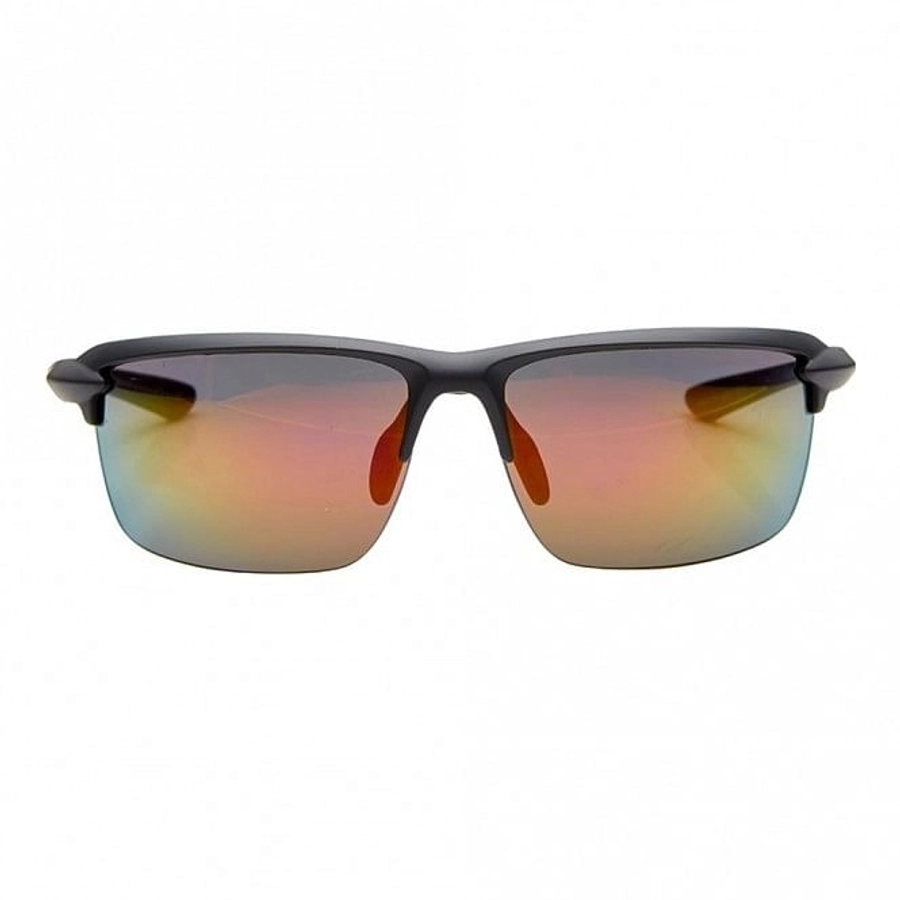 Rectangle Red Mirror Polycarbonate Half Rim Medium Vision Express 81134 Sunglasses