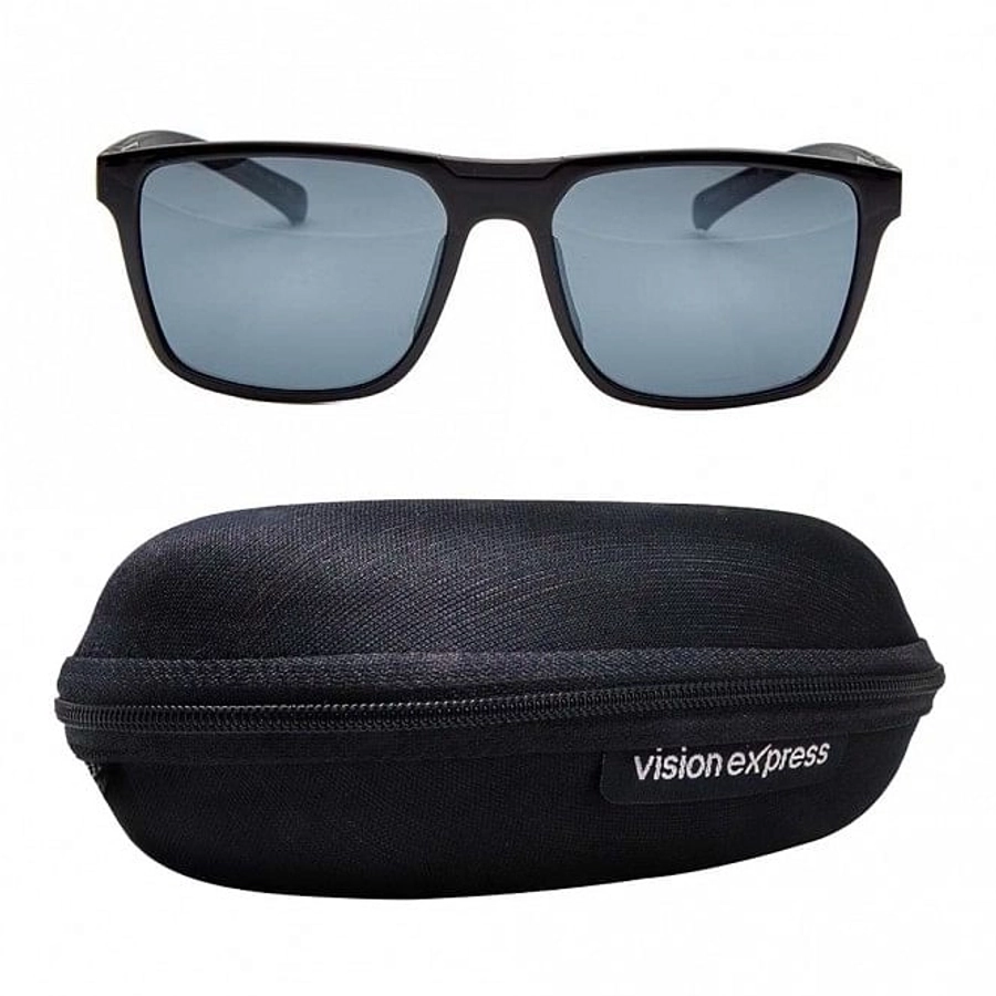 Rectangle Polarised Lens Grey Solid Full Rim Medium Vision Express 21709P Sunglasses