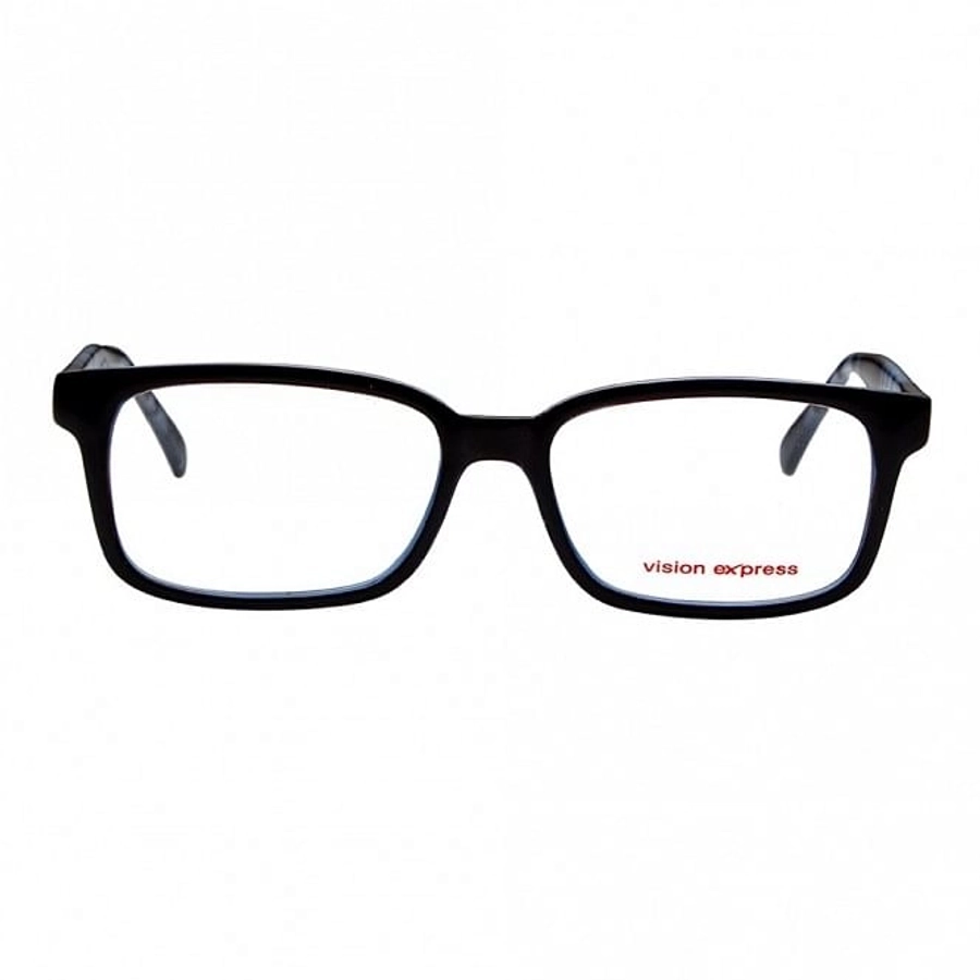 Full Rim Polycarbonate Rectangle Black Medium Vision Express 12055 Eyeglasses