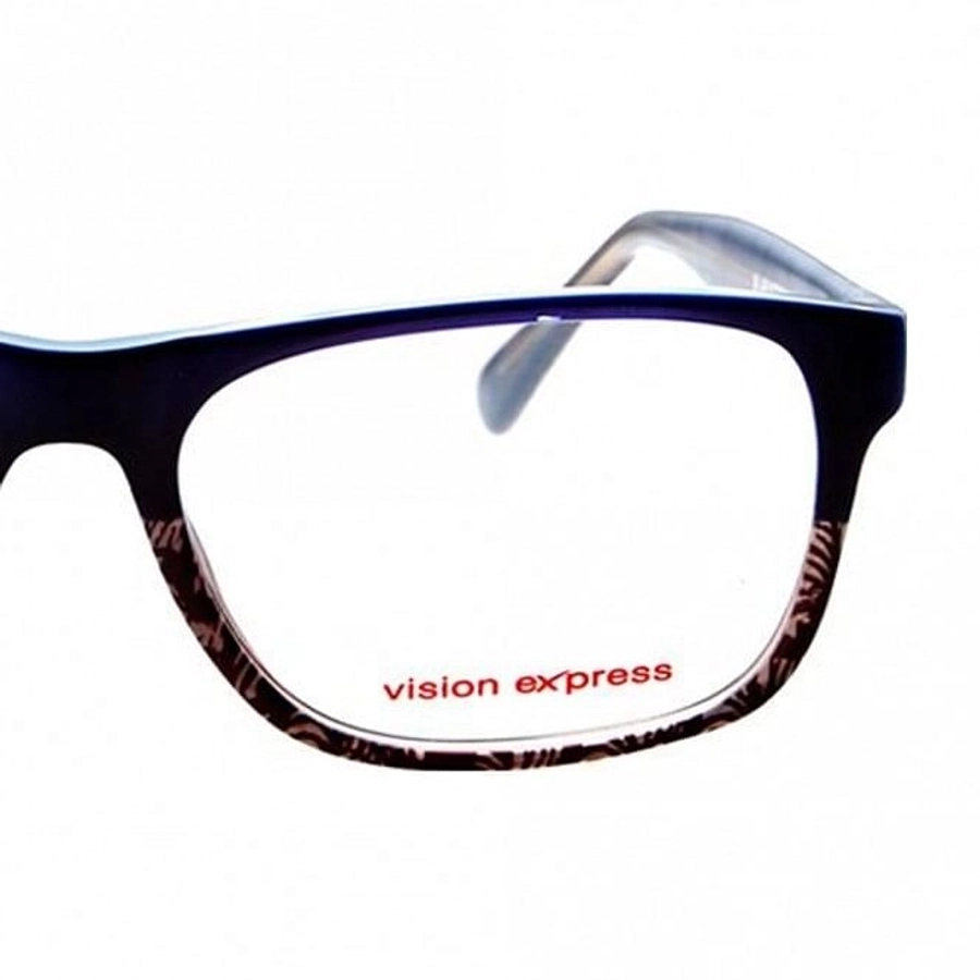 Full Rim Polycarbonate Rectangle Blue Large Vision Express 29487 Eyeglasses