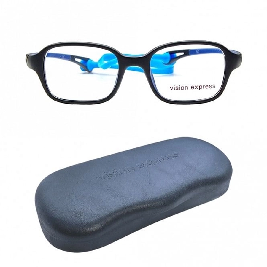 Square Black Polycarbonate Small Vision Express 61300 Kids Eyeglasses
