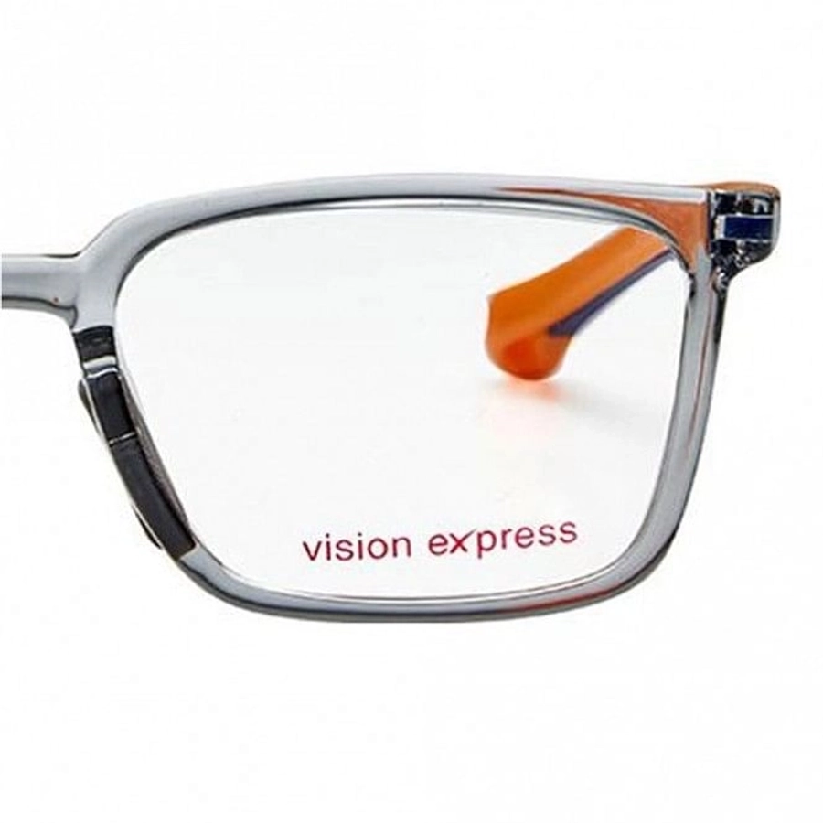 Square Grey Polycarbonate Large Vision Express 61302 Kids Eyeglasses