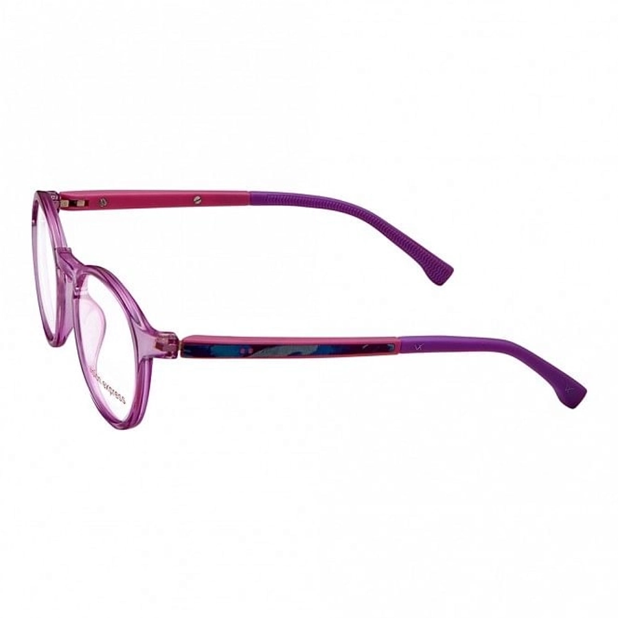 Square Purple Polycarbonate Small Vision Express 61311 Kids Eyeglasses