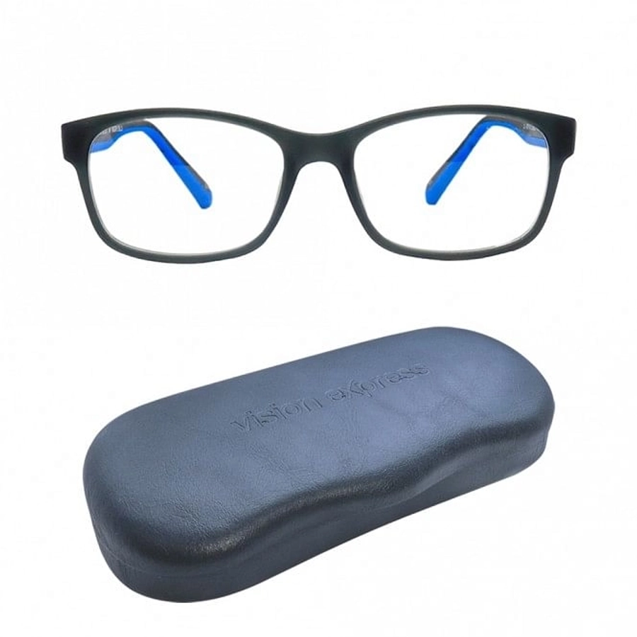 Wrap Grey Polycarbonate Large Vision Express 61317 Kids Eyeglasses
