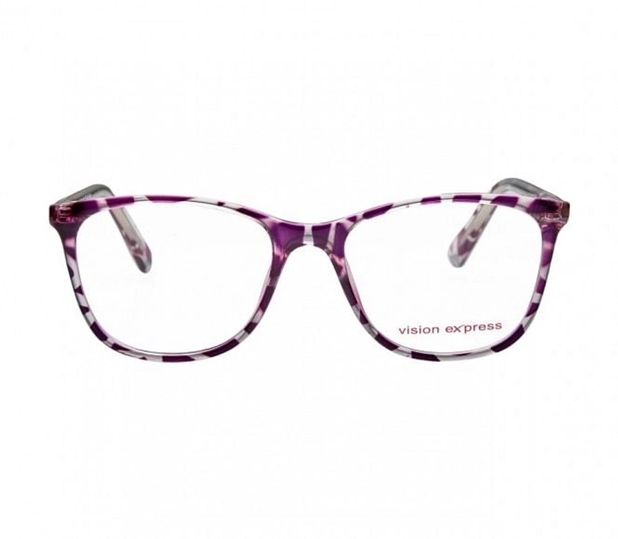 Square Purple Polycarbonate Large Vision Express 61319 Kids Eyeglasses