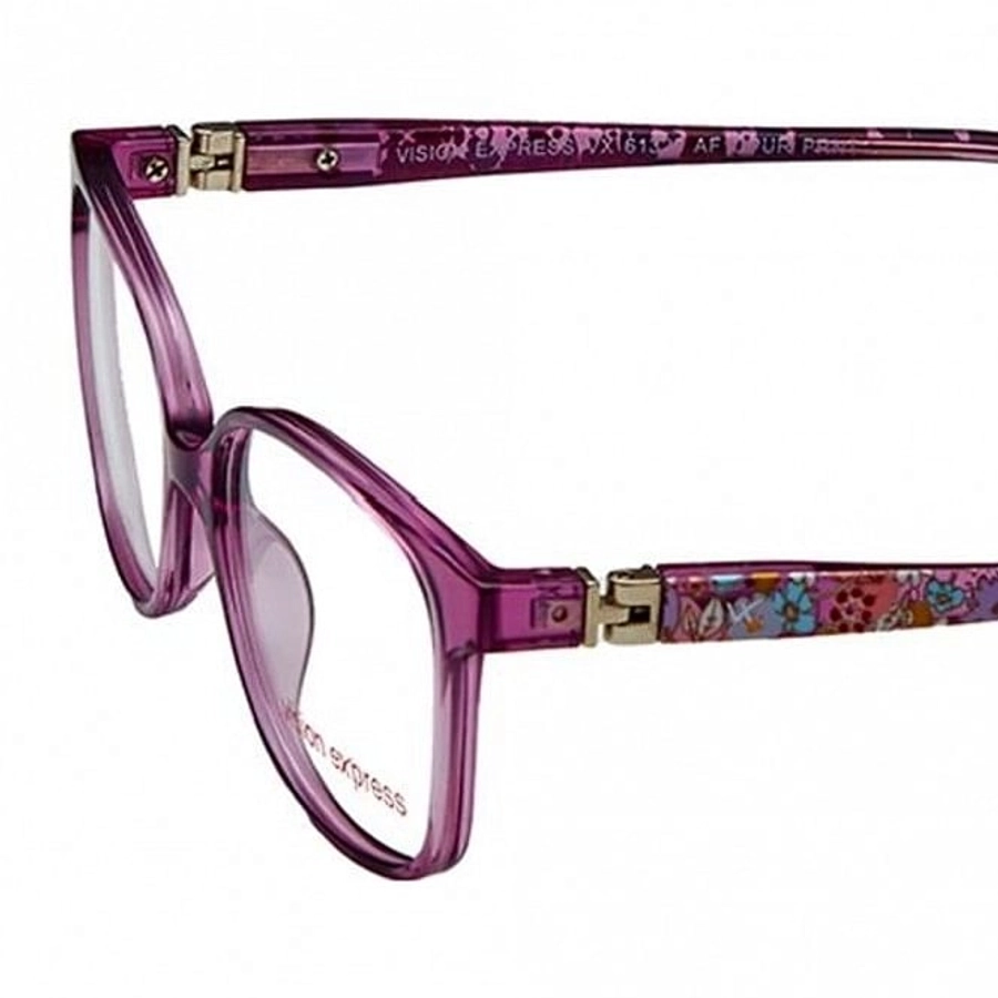 Square Purple Polycarbonate Medium Vision Express 61320 Kids Eyeglasses