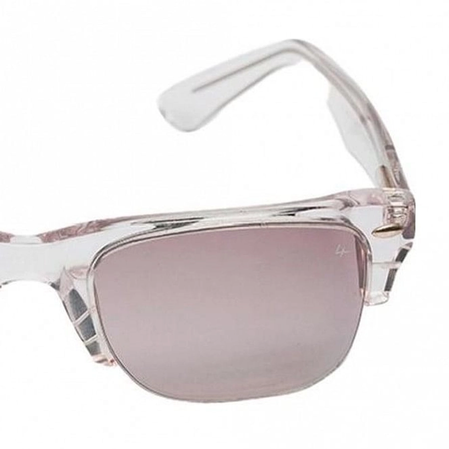 Wayfarer Brown Acetate Half Rim Small Vision Express 72055 Sunglasses
