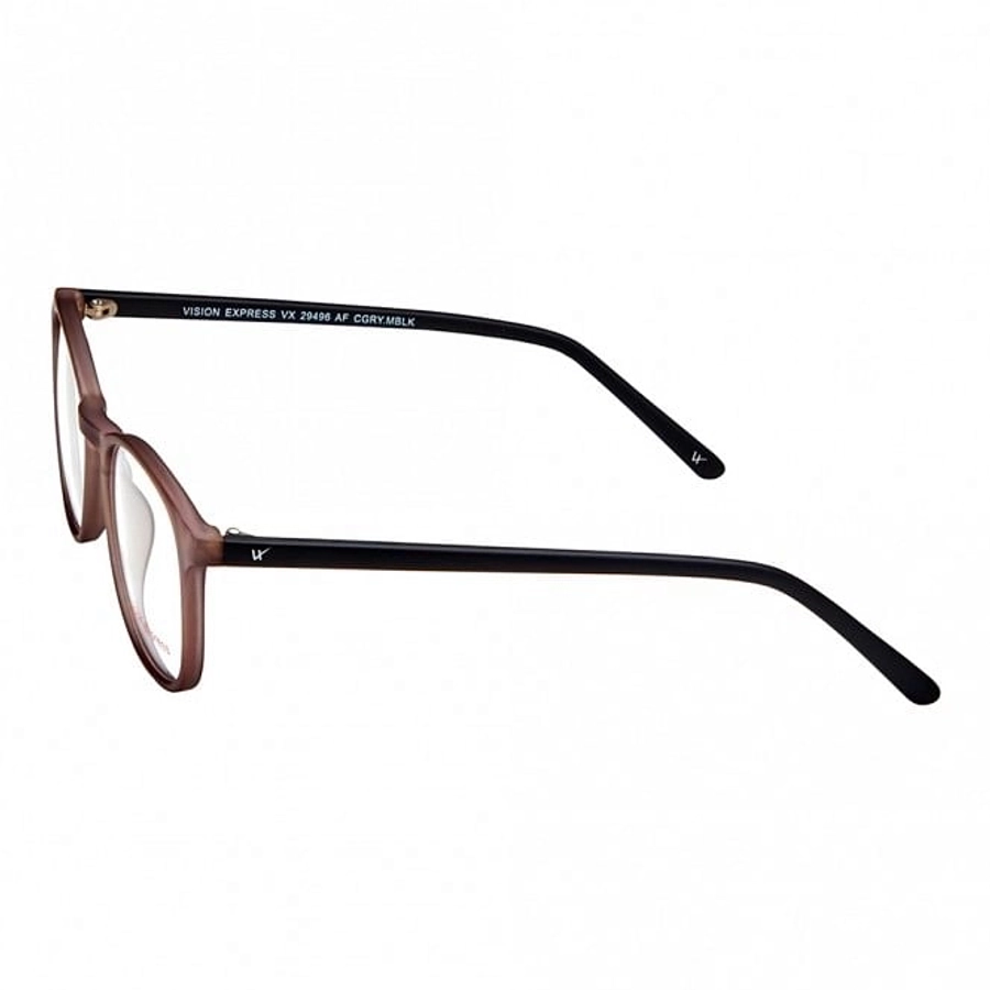 Full Rim Polycarbonate Round Grey Medium Vision Express 29496 Eyeglasses