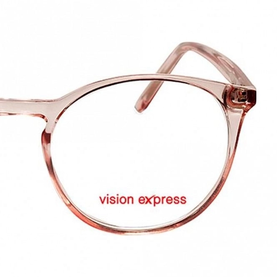 Full Rim Polycarbonate Round Red Medium Vision Express 49095 Eyeglasses